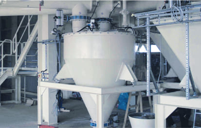 Fertilizer mixing and pre-packing lines